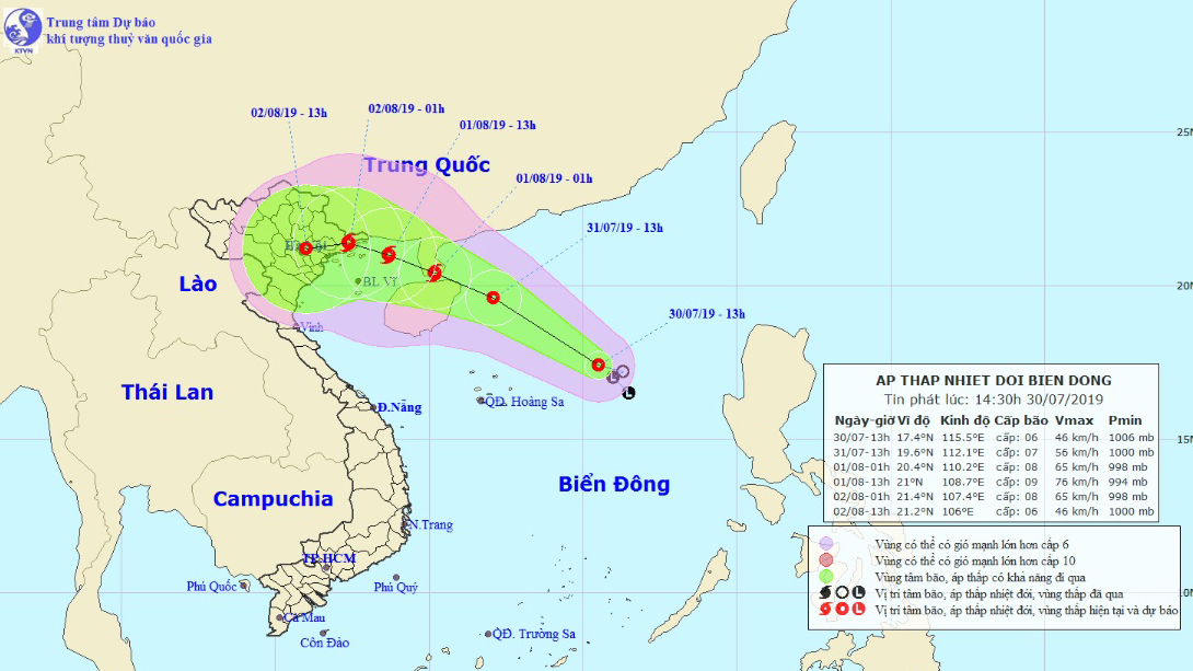  Công điện số 08/CĐ-TW: Tập trung ứng phó với cơn bão số 3 năm 2019
