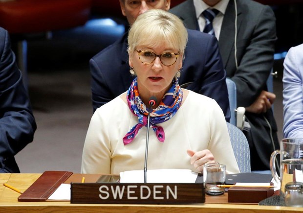 Ngoại trưởng Thụy Điển Margot Wallstrom thông báo từ chức