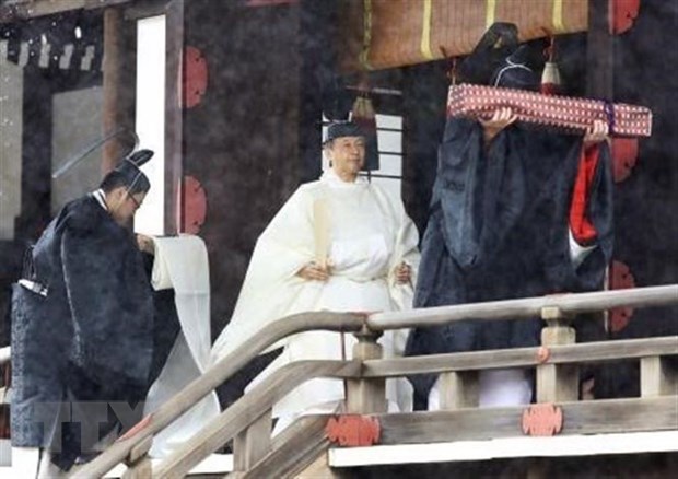 Nhật hoàng Naruhito phát biểu tại buổi lễ đăng quang