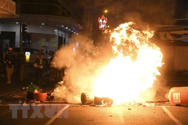 Chính quyền Hong Kong lên án mạnh mẽ các đối tượng biểu tình quá khích