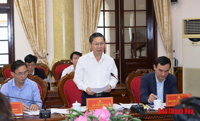 Đoàn công tác của Ban Chỉ đạo Trung ương thực hiện Quy chế dân chủ ở cơ sở làm việc với Thường trực Tỉnh ủy