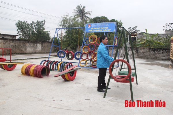 Xây dựng khu vui chơi miễn phí đầu tiên cho trẻ em tại huyện Quảng Xương