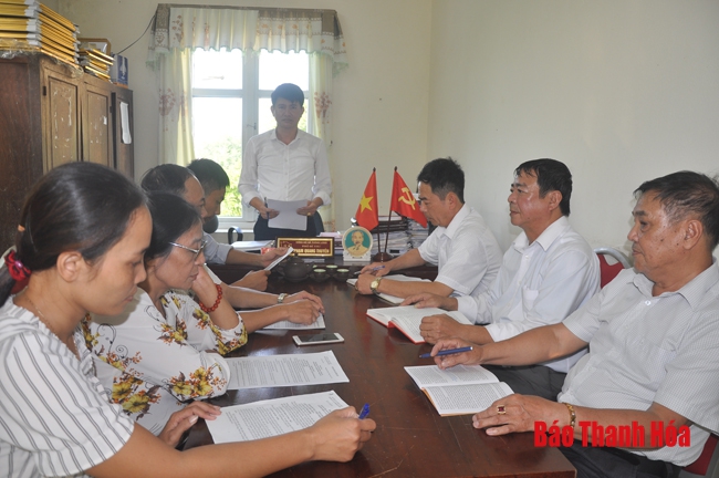 Đảng bộ huyện Nông Cống thực hiện nghiêm túc việc rà soát, sàng lọc đội ngũ đảng viên