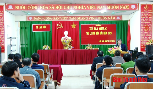 Huyện Thọ Xuân: Ra quân thu lệ phí môn bài năm 2020