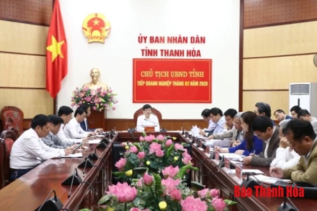 Chủ tịch UBND tỉnh tiếp doanh nghiệp định kỳ tháng 2-2020