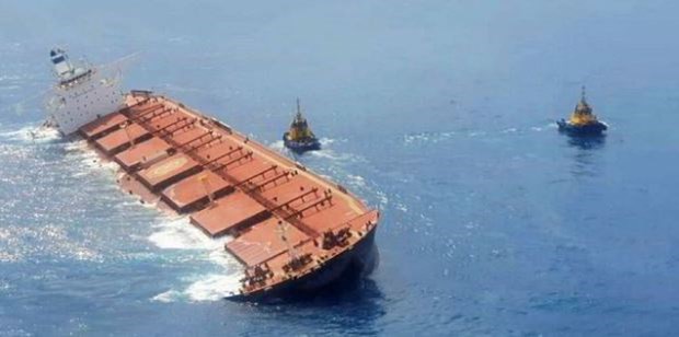 Brazil lập nhóm xử lý khủng hoảng nguy cơ chìm tàu chở quặng sắt