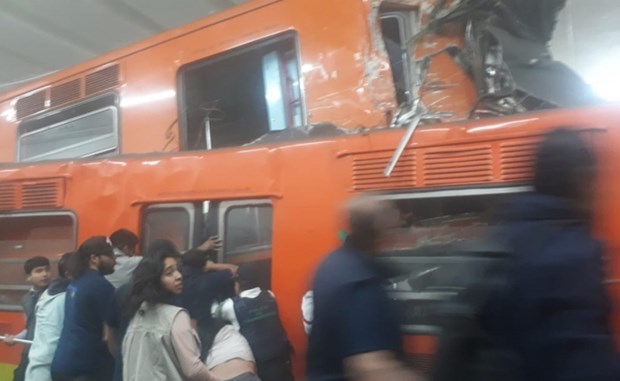 Tàu điện ngầm đâm nhau tại Mexico, hơn 40 người bị thương