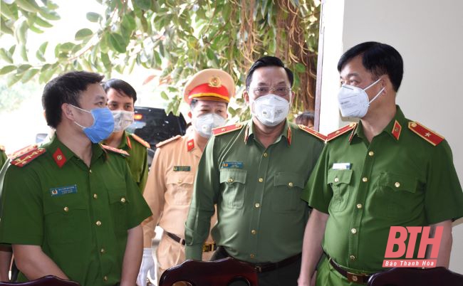 Thứ trưởng Bộ Công an Nguyễn Duy Ngọc làm việc tại Công an Thanh Hóa