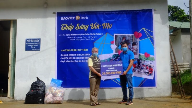 “BAOVIET Bank Thắp sáng ước mơ” hỗ trợ người nghèo