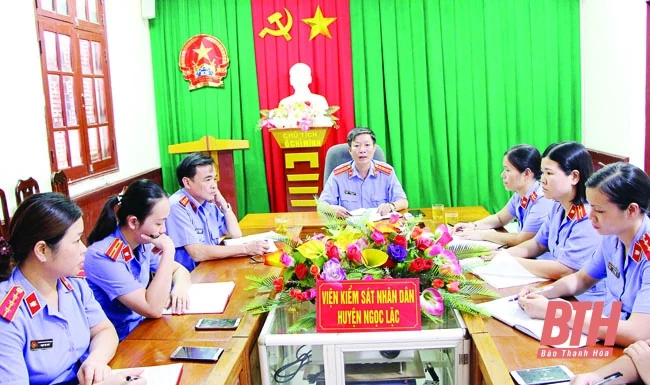 Viện Kiểm sát Nhân dân huyện Ngọc Lặc: Đẩy mạnh công tác thực hành quyền công tố kiểm sát điều tra xét xử các vụ án hình sự