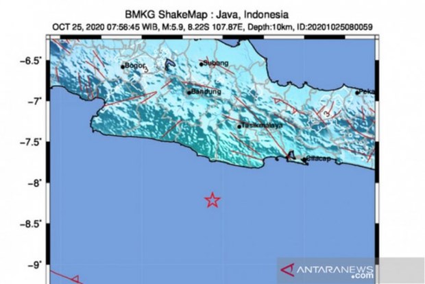 Indonesia: Tỉnh Tây Java rung chuyển vì trận động đất 5.9 độ