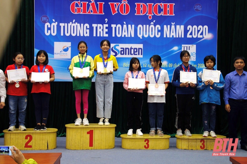 Giải vô địch cờ tướng trẻ toàn quốc 2020: Thanh Hoá giành HCV cờ truyền thống lứa tuổi U9