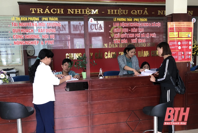 Huyện Đông Sơn đẩy mạnh cải cách hành chính