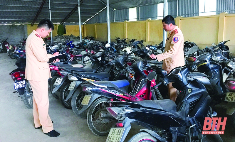 Công an huyện Như Xuân đảm bảo an toàn giao thông trước, trong và sau Tết Nguyên đán