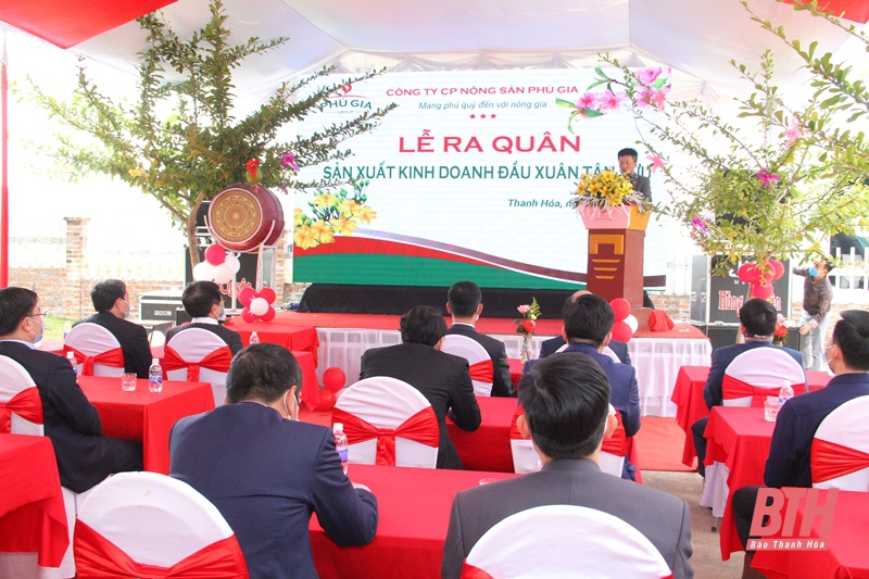 Phó Bí thư Tỉnh ủy Trịnh Tuấn Sinh dự lễ ra quân sản xuất đầu năm tại Công ty CP Giống Phú Gia