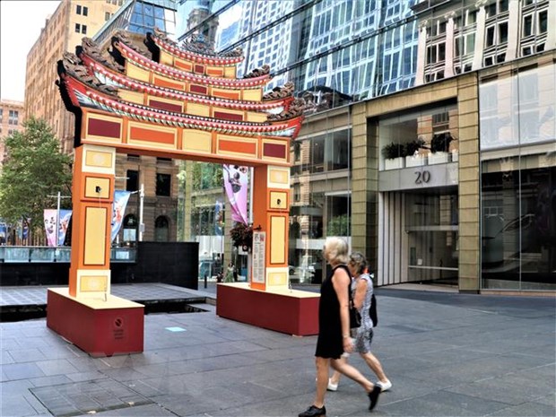 Ấn tượng cổng chào Việt Nam tại Lễ hội Tết Nguyên đán ở Sydney