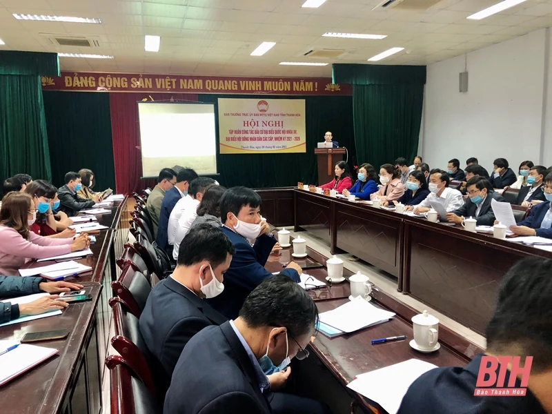 Tập huấn công tác bầu cử ĐBQH khóa XV, đại biểu HĐND các cấp, nhiệm kỳ 2021- 2026