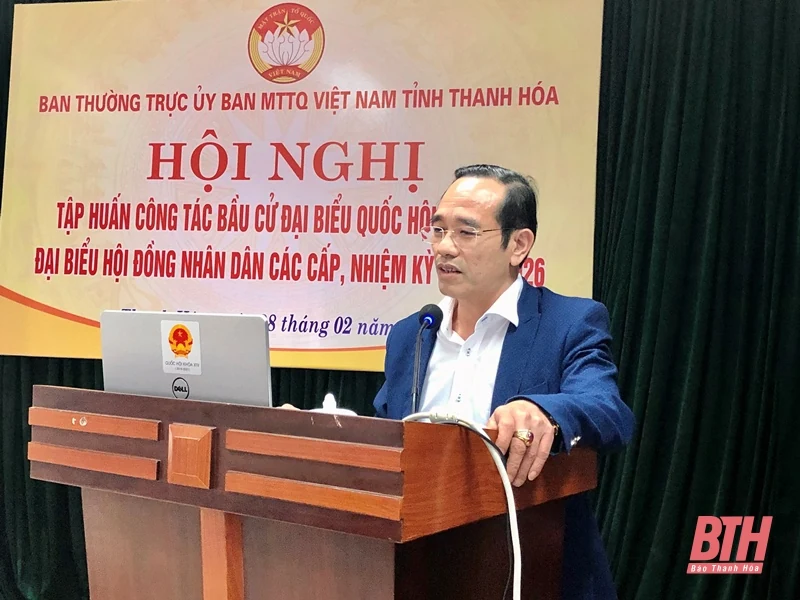 Tập huấn công tác bầu cử ĐBQH khóa XV, đại biểu HĐND các cấp, nhiệm kỳ 2021- 2026