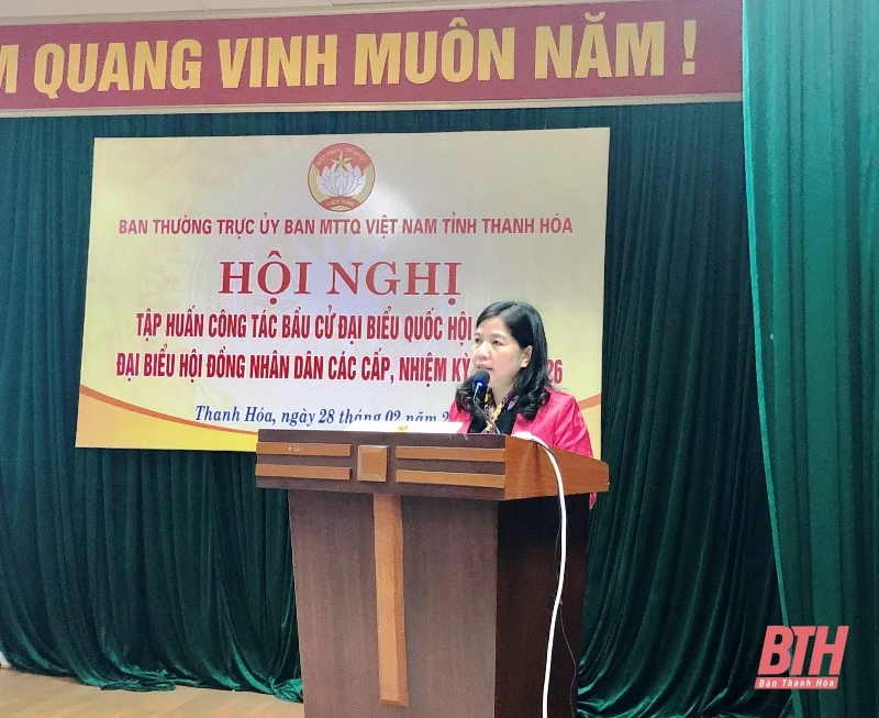 Tập huấn công tác bầu cử ĐBQH khóa XV, đại biểu HĐND các cấp, nhiệm kỳ 2021- 2026