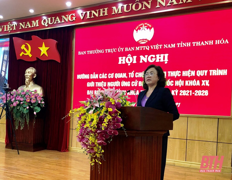 Hướng dẫn thực hiện quy trình giới thiệu người ứng cử ĐBQH khoá XV, đại biểu HĐND tỉnh khoá XVIII