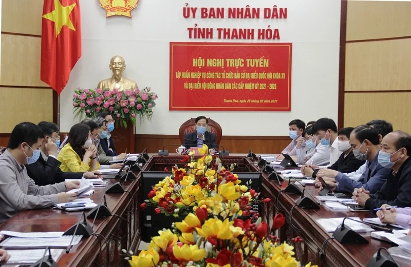 Tập huấn nghiệp vụ công tác tổ chức bầu cử Đại biểu Quốc hội khóa XV và đại biểu HĐND các cấp nhiệm kỳ 2021-2026