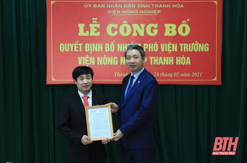 Công bố quyết định bổ nhiệm Phó Viện trưởng Viện Nông nghiệp Thanh Hóa