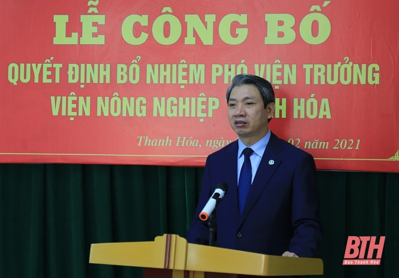 Công bố quyết định bổ nhiệm Phó Viện trưởng Viện Nông nghiệp Thanh Hóa