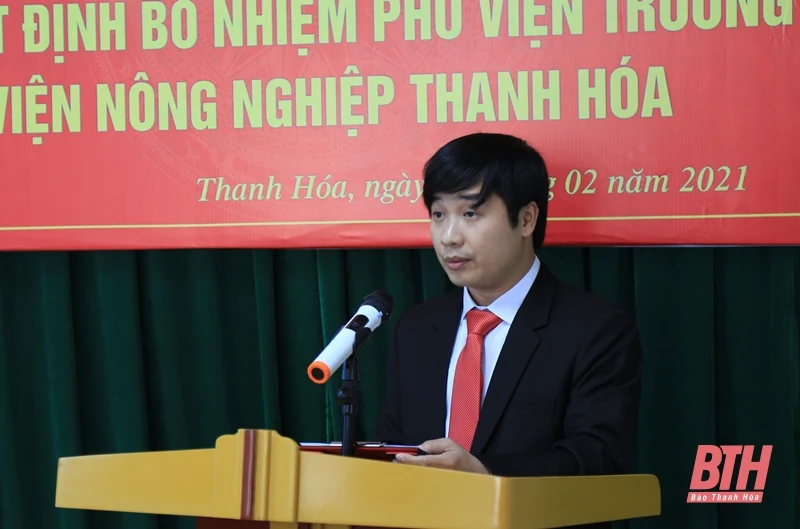 Công bố quyết định bổ nhiệm Phó Viện trưởng Viện Nông nghiệp Thanh Hóa