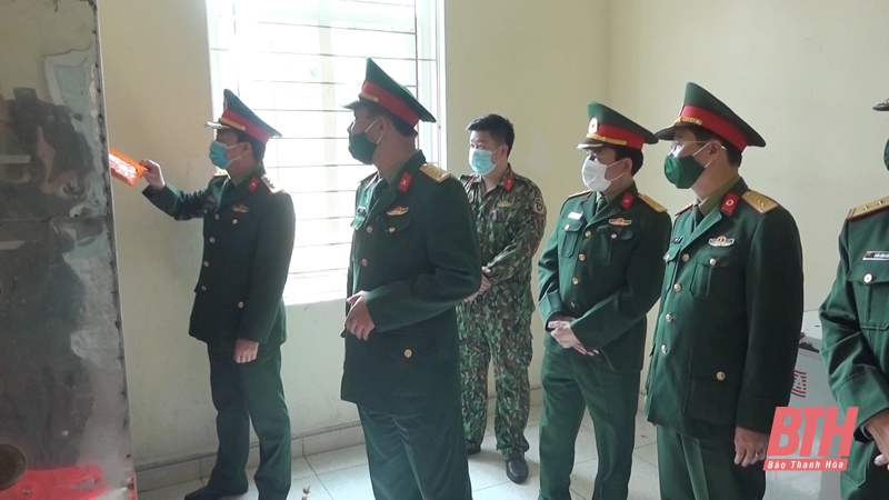 Bộ Tư lệnh Quân khu IV kiểm tra công tác đón nhận chiến sỹ mới tại Tiểu đoàn 40