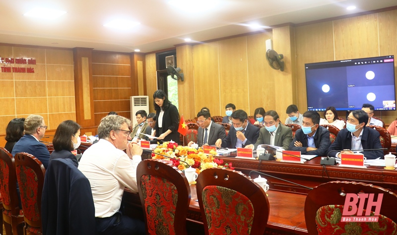 Phó Chủ tịch UBND tỉnh Nguyễn Văn Thi làm việc với đoàn công tác của Đại sứ quán Đan Mạch tại Việt Nam