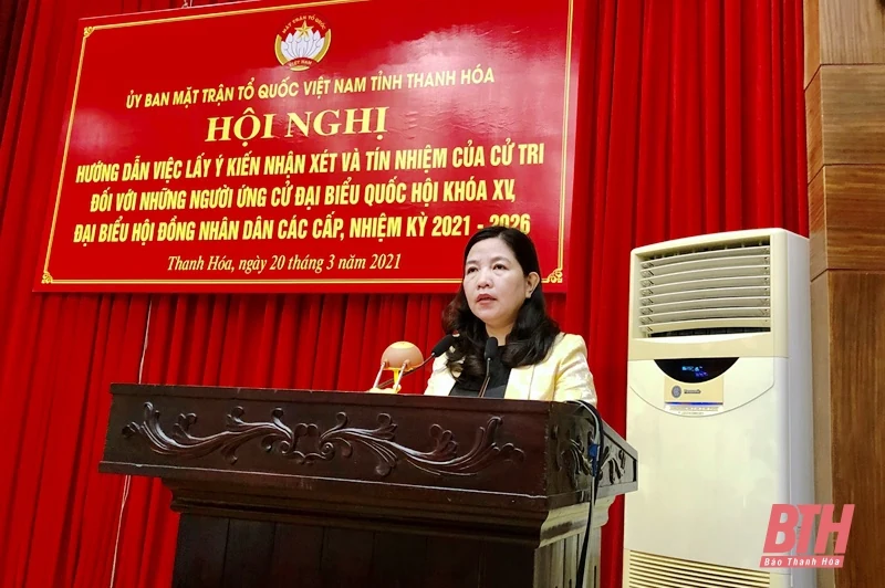 Hướng dẫn lấy ý kiến nhận xét và tín nhiệm của cử tri đối với người ứng cử ĐBQH khóa XV, đại biểu HĐND các cấp, nhiệm kỳ 2021- 2026