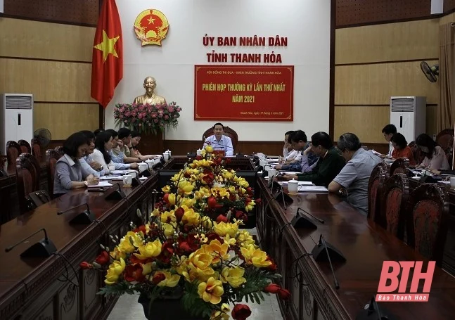 Hội đồng Thi đua - Khen thưởng tỉnh họp phiên thường kỳ lần thứ nhất năm 202 1