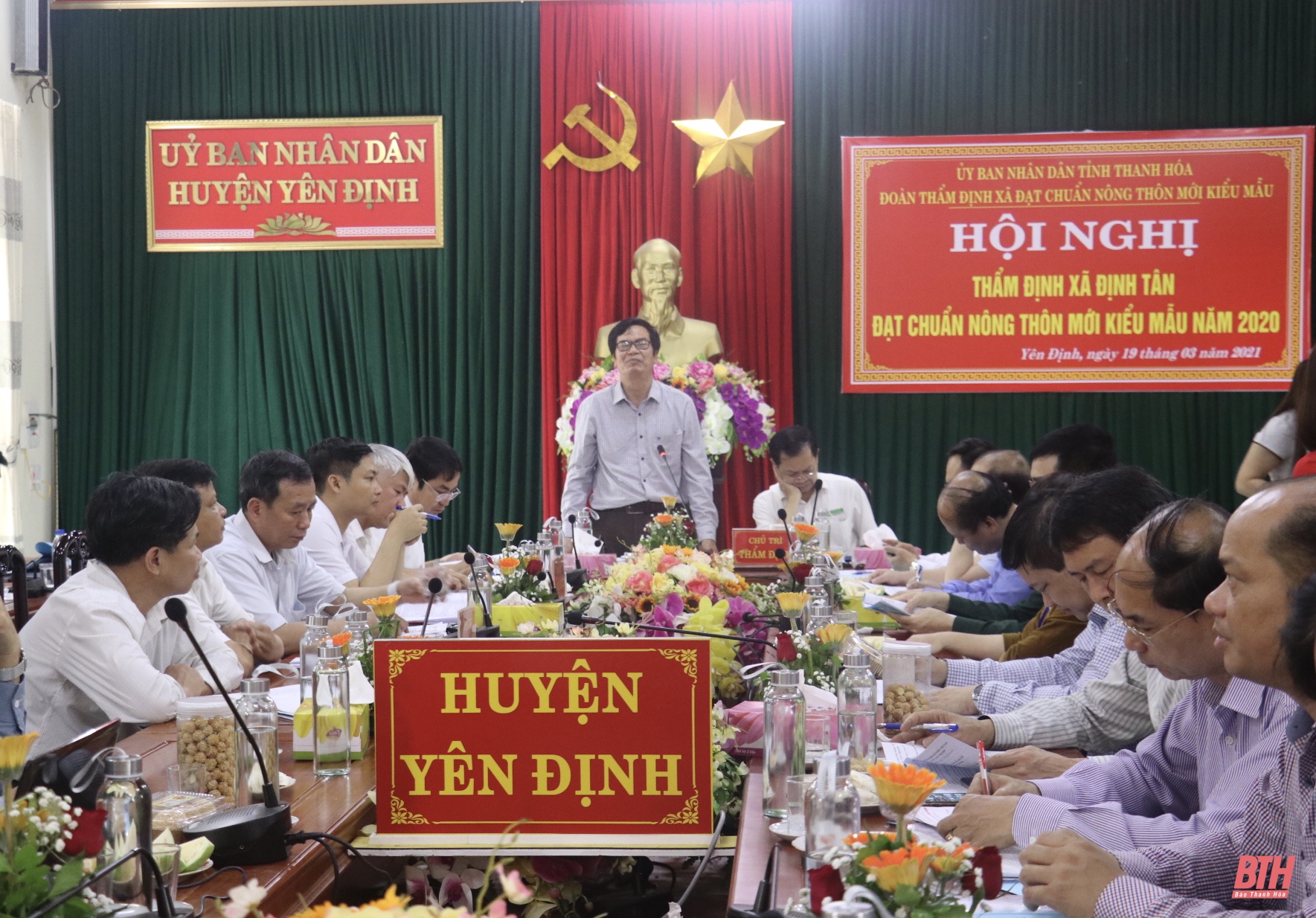 Thẩm định đạt chuẩn nông thôn mới kiểu mẫu cho xã Định Tân, huyện Yên Định