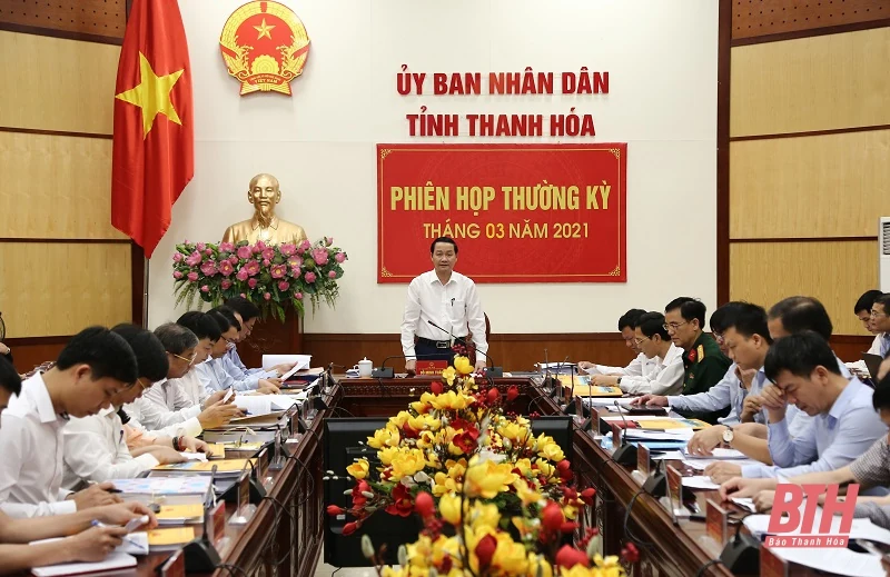UBND tỉnh họp thường kỳ tháng 3-2021: Đánh giá tình hình phát triển kinh tế - xã hội quý I năm 2021 và thảo luận nhiều nội dung quan trọng