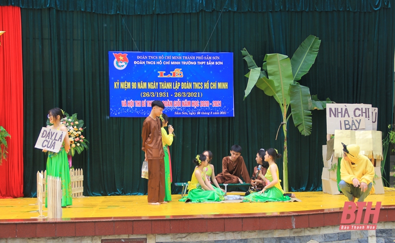 Thiết thực Hội thi Bí thư chi đoàn giỏi Trường THPT Sầm Sơn 2021