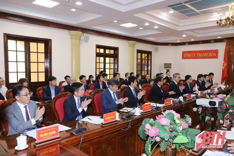 Ngài Yamada Takio, Đại sứ đặc mệnh toàn quyền Nhật Bản tại Việt Nam thăm và làm việc tại tỉnh Thanh Hóa