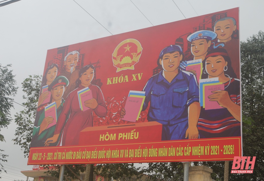 Huyện Đông Sơn đẩy mạnh công tác tuyên truyền bầu cử ĐBQH khóa XV và đại biểu HĐND các cấp, nhiệm kỳ 2021 - 2026