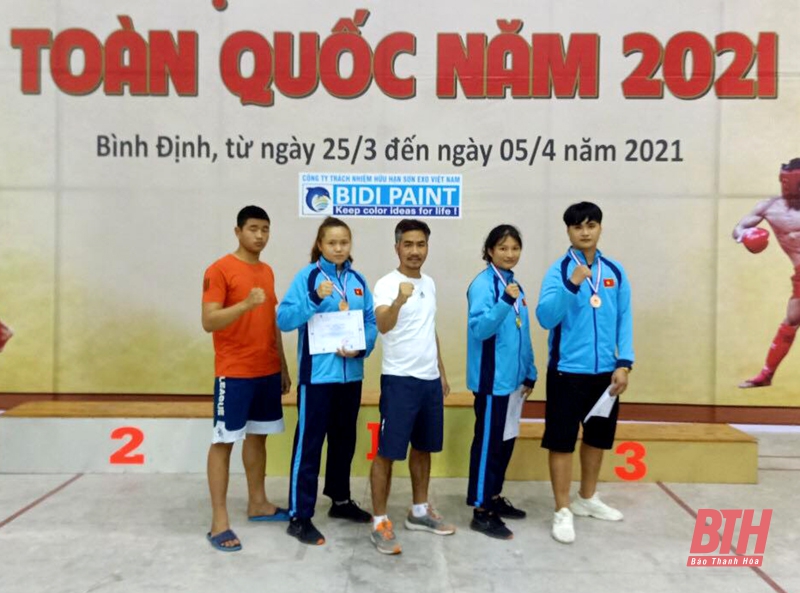 VĐV Thanh Hóa thi đấu thành công tại Giải vô địch Cúp kick-boxing toàn quốc năm 2021