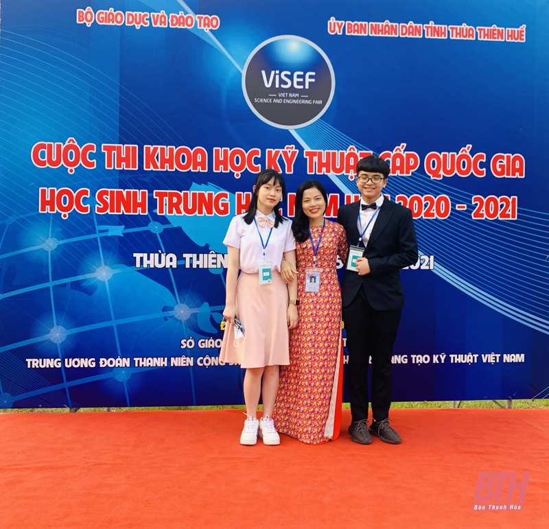 2 học sinh ở Thanh Hóa đoạt Giải Triển vọng tại Cuộc thi KHKT cấp Quốc gia dành cho học sinh trung học năm học 2020-2021