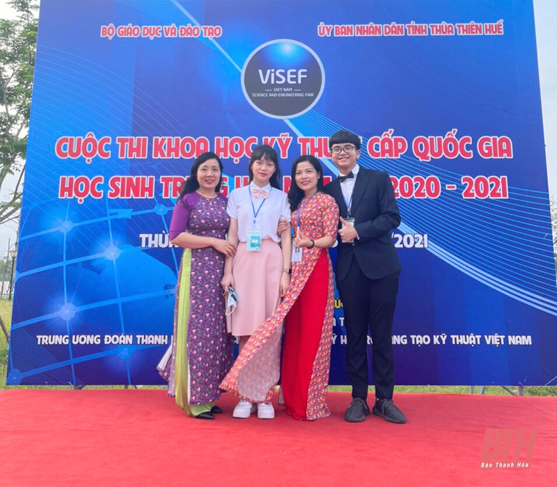 2 học sinh ở Thanh Hóa đoạt Giải Triển vọng tại Cuộc thi KHKT cấp Quốc gia dành cho học sinh trung học năm học 2020-2021