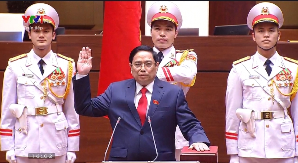 [Video] - Thủ tướng Chính phủ Phạm Minh Chính tuyên thệ nhậm chức