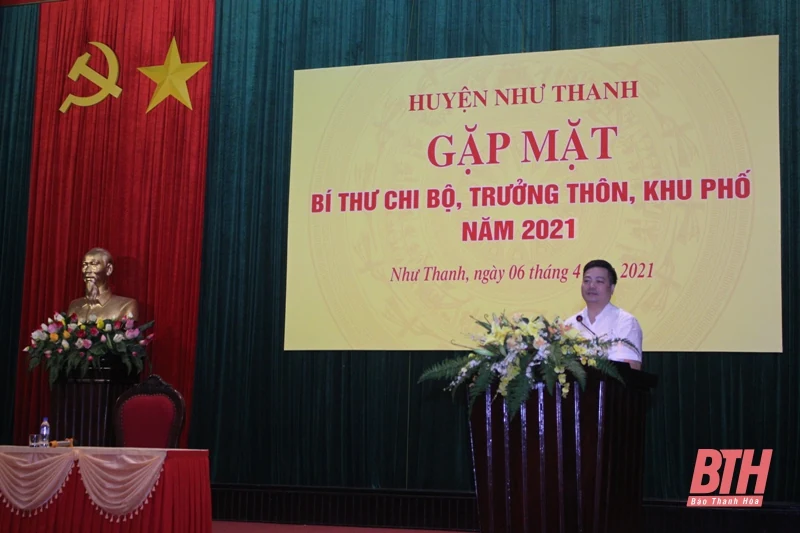 Huyện Như Thanh gặp mặt bí thư chi bộ, trưởng thôn, khu phố