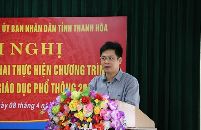 Thứ trưởng Bộ Giáo dục và Đào tạo Nguyễn Hữu Độ làm việc tại Thanh Hóa