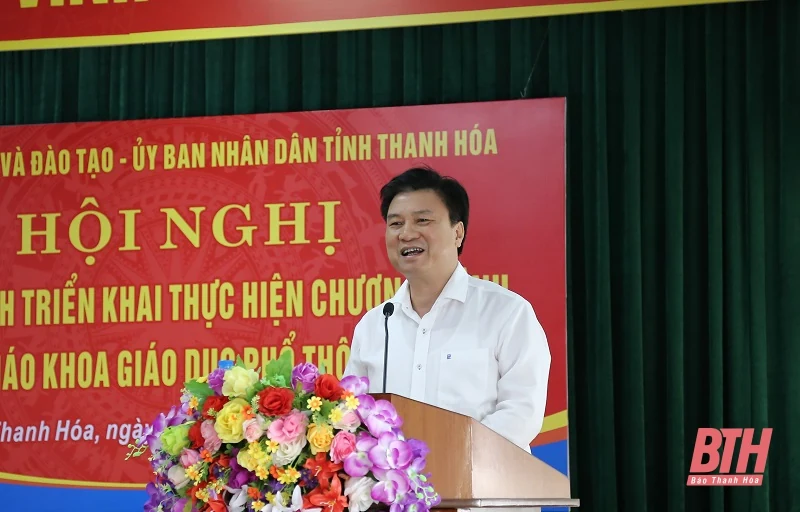 Thứ trưởng Bộ Giáo dục và Đào tạo Nguyễn Hữu Độ làm việc tại Thanh Hóa