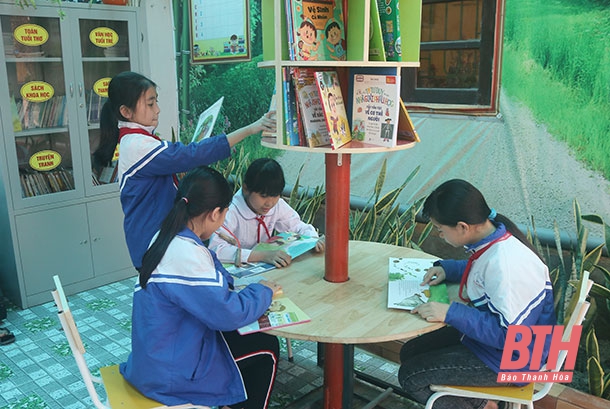 Mô hình “Thư viện xanh” của Trường Tiểu học Hoằng Trạch