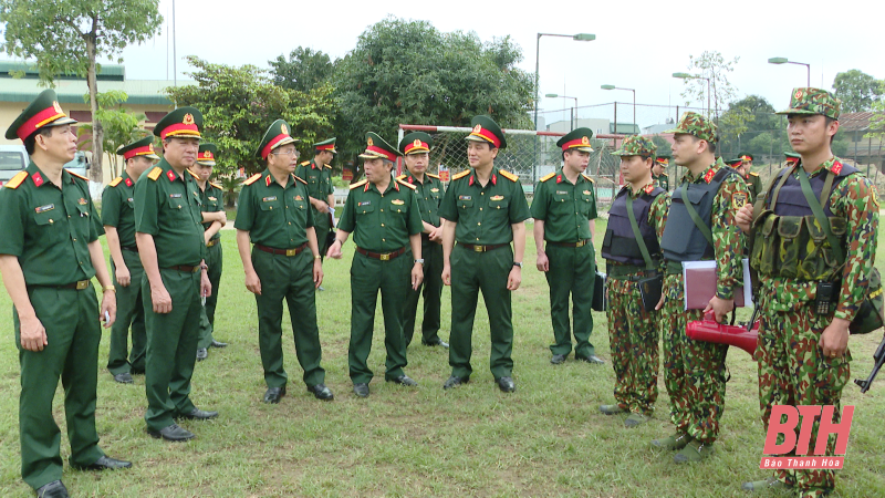 Bộ Tổng Tham mưu kiểm tra công tác sẵn sàng chiến đấu tại tỉnh Thanh Hóa
