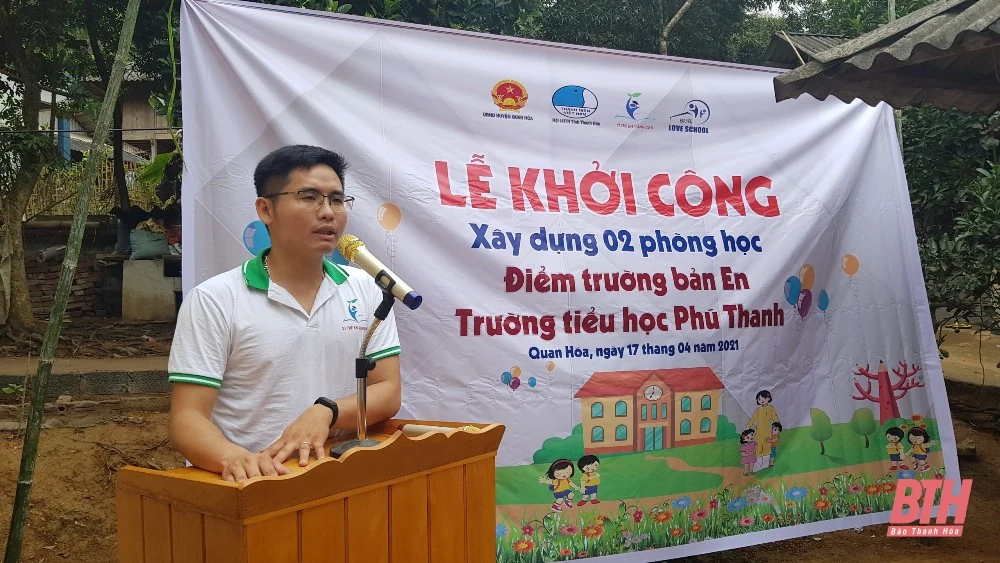 CLB “Vì trẻ em vùng cao” khởi công xây dựng 2 điểm trường tại Quan Hóa