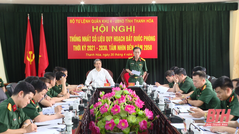 Bộ Tư lệnh Quân khu 4 - UBND tỉnh Thanh Hóa: Thống nhất số liệu quy hoạch đất Quốc phòng