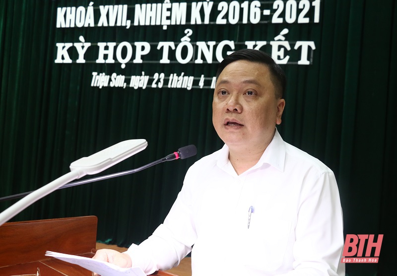 Tổng kết hoạt động Hội đồng Nhân dân huyện Triệu Sơn khóa XVII