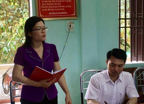Ủy ban bầu cử huyện Thiệu Hoá kiểm tra công tác bầu cử tại xã Thiệu Trung và Thiệu Lý